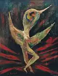 "Indifférent", huile sur toile 1967-1969