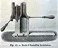 Moule pour production par soufflage de verre XIXe&nbsp;siècle.