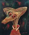 "Rusé", huile sur toile 1967-1969