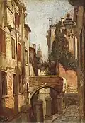 Un canal dans une ville