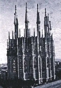 L’abside en 1893.