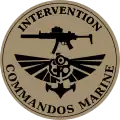 Écusson Escouade de contre-terrorisme et de libération d'otages (ECTLO) porté par les Commandos marine au Sahel.