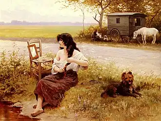 La Gitane à la toilette, 1896Édouard Debat-Ponsan