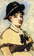Jeune Femme à la pèlerine, Édouard Manet.