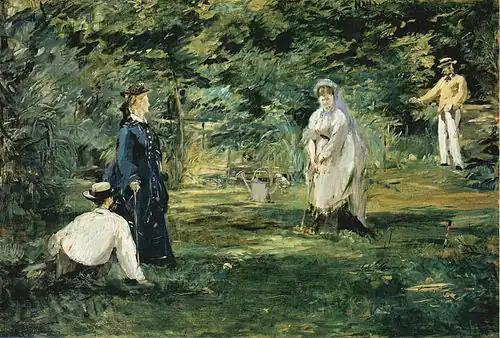 La Partie de croquet (1873), Francfort-sur-le-Main, musée Städel.