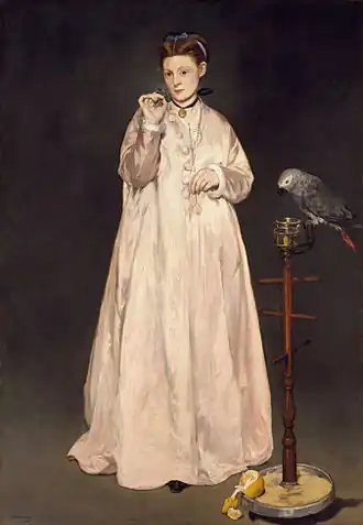 La Femme au perroquet aussi Jeune Dame en 1866 (1866), New York, Metropolitan Museum of Art.