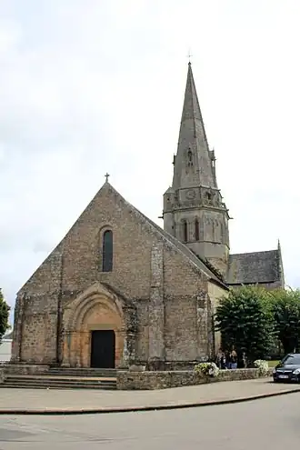 Église Notre-Dame-de-Joie : vue extérieure d'ensemble depuis le sud-ouest.