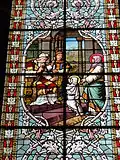 Un des vitraux de l'église Notre-Dame