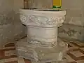 Cuve baptismale à infusion.