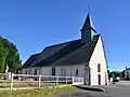 L'église Saint-Aubin. Vue nord-ouest.