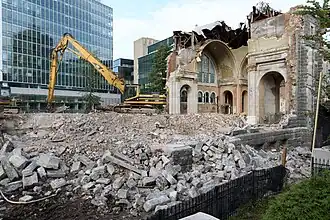 Ruines de l'église, en octobre 2019.