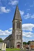 L'église Saint-Germain. Vue côté ouest.