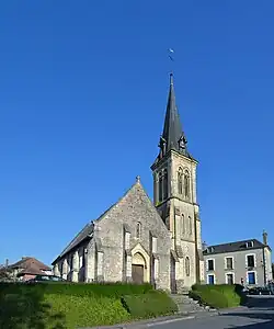 L'église Saint-Germain. Vue ouest.