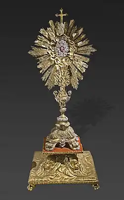 Ostensoir reliquaire de la Vraie Croix du "Passage Saint-Jérôme"