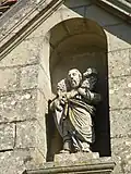 Statue du porche.