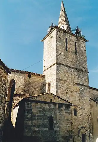 Le clocher en 2003, avant sa restauration