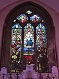 Le grand vitrail de l'église Saint-Martin.