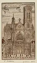L'église Saint-Merry au XVIIe siècle.