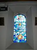 Vitrail de la Vierge Marie.