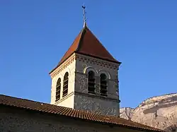 Clocher de l'église Saint-Philibert.