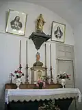 Autel et tabernacle en bois sculpté