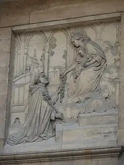 La Vierge remettant le Rosaire à saint Dominique.