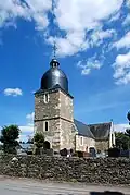 L'église Saint-Vigor. Vue sud-ouest.