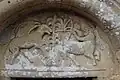 Bas-relief du combat d'un centaure contre un cerf.