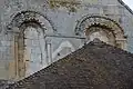Fenêtres bouchées du chevet.