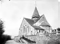Le chevet en 1919 (abside).