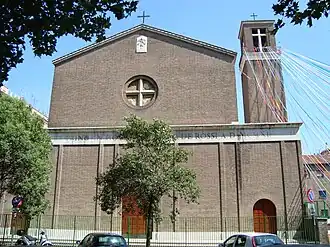 Façade de San Giovanni Battista de Rossi en 2009.