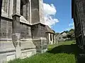 Base du clocher et sacristie.