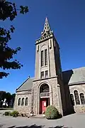 L'église paroissiale Stella Maris du Bono : le clocher.