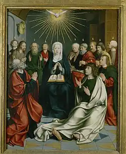 Pentecôte (entre 1505 et 1508), église Saint-Nicolas, Kalkar.
