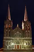 Façade de l'église en mai 2007.