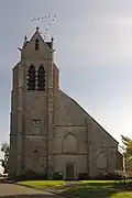 L'église de Villegruis.