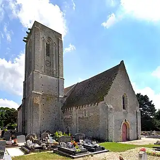 L'église de Cuverville.