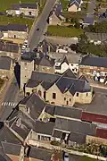 Église du Ferré vue du ciel (photographie Studio Raite)