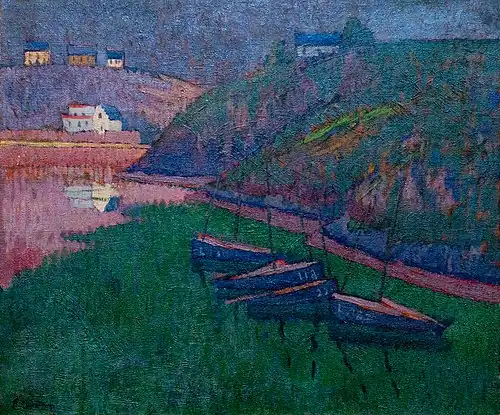 Barques de pêche dans une crique (1911), musée des Beaux-Arts de Brest.
