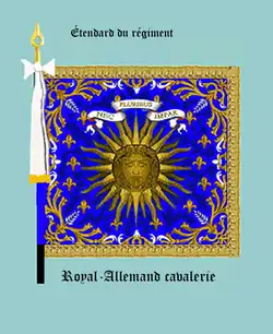 étendard du régiment Royal-Allemand cavalerie, avers