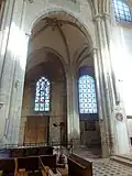 Chœur, 2e&nbsp;travée, vue vers le sud.