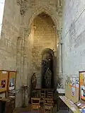 Chapelle sud, vue vers l'ouest.