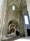 1re&nbsp;travée, vue vers l'ouest.