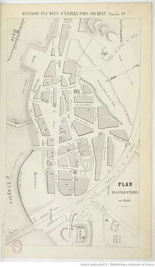 Étaples en 1860.