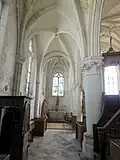 2e&nbsp;travée, vue vers l'est.