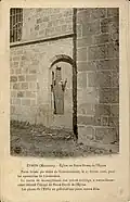 Porte brisée de l'inventaire 1906 visible aujourd'hui dans la nef.