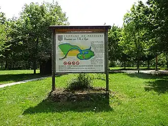 Panneau informatif.