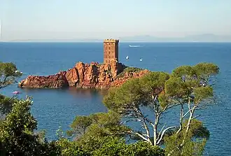 L'Île d'Or vue du Dramont