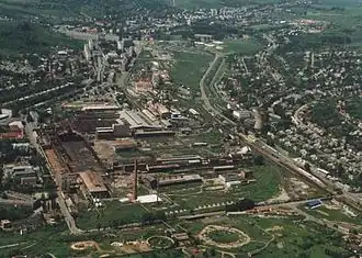 Vue aérienne.