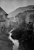 À Tabán vers 1870, avec à l'arrière la Citadelle.